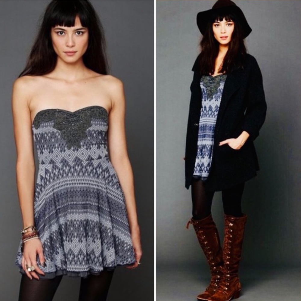 Free People Twinkle and Twirl Mini Dress